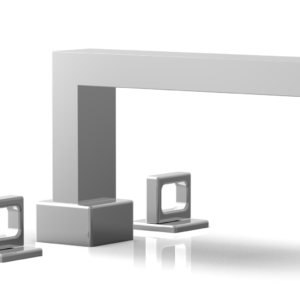 Phylrich MIX Deck Tub Set – Ring Handles 290-42 – Polished Chrome