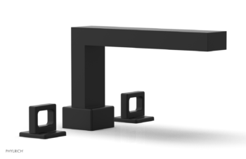 Phylrich MIX Deck Tub Set - Ring Handles 290-42 - Matte Black