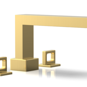 Phylrich MIX Deck Tub Set – Ring Handles 290-42 – Satin Gold