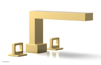 Phylrich MIX Deck Tub Set - Ring Handles 290-42 - Satin Gold