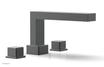 Phylrich MIX Deck Tub Set - Cube Handles 290-43 - Gun Metal