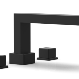 Phylrich MIX Deck Tub Set – Cube Handles 290-43 – Matte Black