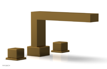 Phylrich MIX Deck Tub Set - Cube Handles 290-43 - French Brass