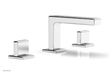 Phylrich MIX Widespread Faucet - Blade Handles 4-1/4" Height 290L-01 - Polished Chrome