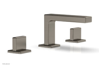 Phylrich MIX Widespread Faucet - Blade Handles 4-1/4" Height 290L-01 - Pewter