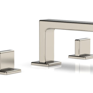 Phylrich MIX Widespread Faucet – Blade Handles 4-1/4″ Height 290L-01 – Polished Nickel