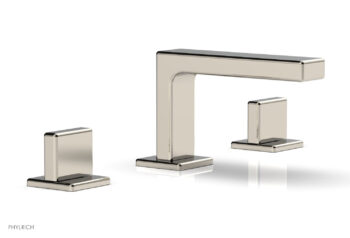 Phylrich MIX Widespread Faucet - Blade Handles 4-1/4" Height 290L-01 - Polished Nickel
