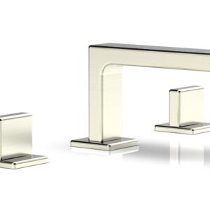 Phylrich MIX Widespread Faucet – Blade Handles 4-1/4″ Height 290L-01 – Satin Nickel
