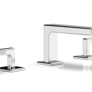 Phylrich MIX Widespread Faucet – Lever Handles 4-1/4″ Height 290L-02 – Polished Chrome