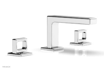 Phylrich MIX Widespread Faucet - Ring Handles 4-1/4" Height 290L-03 - Polished Chrome