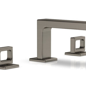 Phylrich MIX Widespread Faucet – Ring Handles 4-1/4″ Height 290L-03 – Pewter