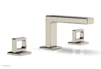 Phylrich MIX Widespread Faucet - Ring Handles 4-1/4" Height 290L-03 - Polished Nickel