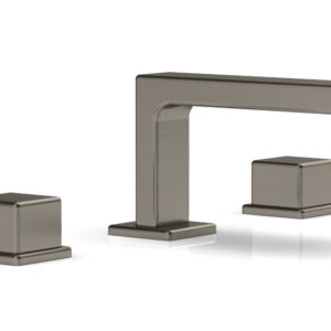 Phylrich MIX Widespread Faucet – Cube Handles 4-1/4″ Height 290L-04 – Pewter
