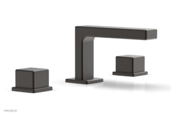 Phylrich MIX Widespread Faucet - Cube Handles 4-1/4" Height 290L-04 - Oil Rubbed Bronze