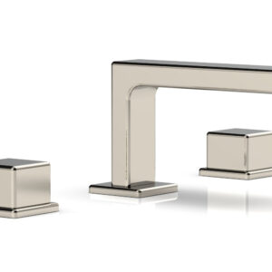 Phylrich MIX Widespread Faucet – Cube Handles 4-1/4″ Height 290L-04 – Polished Nickel