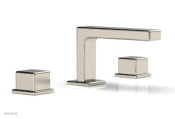 Phylrich MIX Widespread Faucet - Cube Handles 4-1/4" Height 290L-04 - Polished Nickel