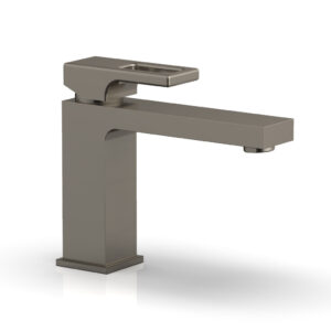 Phylrich MIX Single Hole Lavatory Faucet, Low – Ring Handle 290L-07 – Pewter