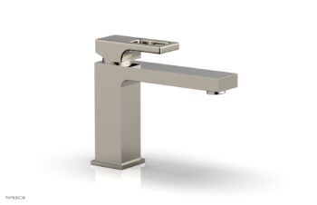 Phylrich MIX Single Hole Lavatory Faucet, Low - Ring Handle 290L-07 - Polished Nickel