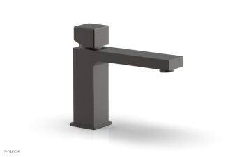 Phylrich MIX Single Hole Lavatory Faucet, Low - Cube Handle 290L-08 - Oil Rubbed Bronze