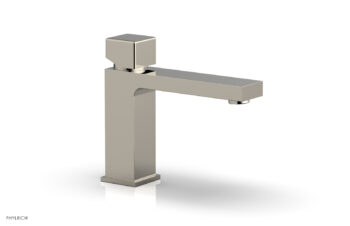 Phylrich MIX Single Hole Lavatory Faucet, Low - Cube Handle 290L-08 - Polished Nickel