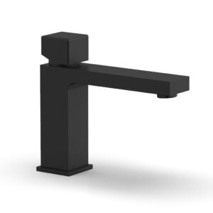 Phylrich MIX Single Hole Lavatory Faucet, Low – Cube Handle 290L-08 – Matte Black