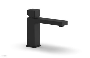 Phylrich MIX Single Hole Lavatory Faucet, Low - Cube Handle 290L-08 - Matte Black