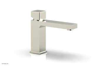 Phylrich MIX Single Hole Lavatory Faucet, Low - Cube Handle 290L-08 - Satin Nickel