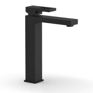 Phylrich MIX Single Hole Lavatory Faucet, Tall – Ring Handle 290T-07 – Matte Black