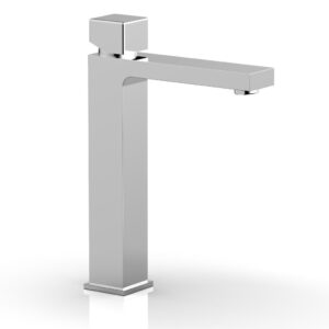 Phylrich MIX Single Hole Lavatory Faucet, Tall – Cube Handle 290T-08 – Polished Chrome