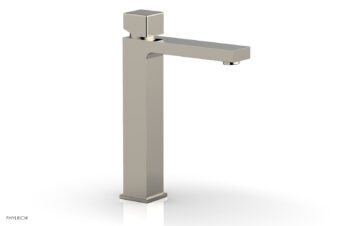 Phylrich MIX Single Hole Lavatory Faucet, Tall - Cube Handle 290T-08 - Polished Nickel