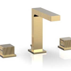 Phylrich STRIA Widespread Faucet 291-04 – Satin Brass