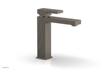 Phylrich STRIA Single Hole Lavatory Faucet, Blade Handle 291-06 - Pewter