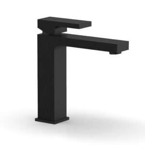 Phylrich STRIA Single Hole Lavatory Faucet, Blade Handle 291-06 – Matte Black