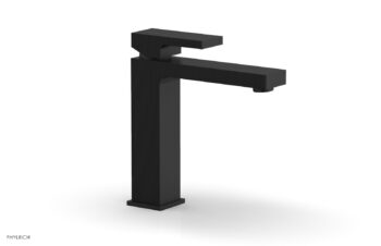 Phylrich STRIA Single Hole Lavatory Faucet, Blade Handle 291-06 - Matte Black