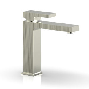 Phylrich STRIA Single Hole Lavatory Faucet, Blade Handle 291-06 – Satin Nickel