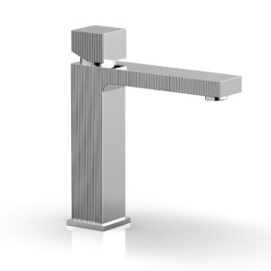 Phylrich STRIA Single Hole Lavatory Faucet, Cube Handle 291-08 – Polished Chrome