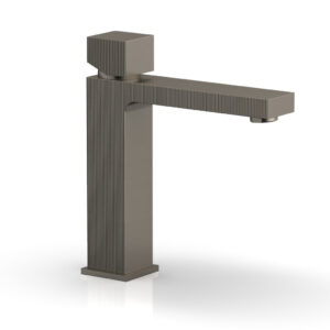 Phylrich STRIA Single Hole Lavatory Faucet, Cube Handle 291-08 – Pewter