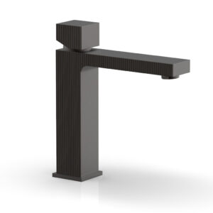 Phylrich STRIA Single Hole Lavatory Faucet, Cube Handle 291-08 – Oil Rubbed Bronze
