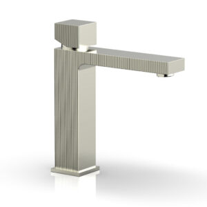 Phylrich STRIA Single Hole Lavatory Faucet, Cube Handle 291-08 – Satin Nickel