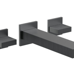 Phylrich STRIA Wall Lavatory Set Blade Handles 291-11 – Gun Metal