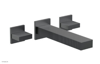 Phylrich STRIA Wall Lavatory Set Blade Handles 291-11 - Gun Metal