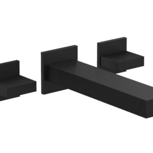 Phylrich STRIA Wall Lavatory Set Blade Handles 291-11 – Matte Black