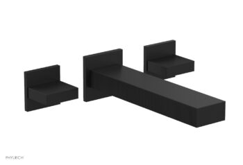 Phylrich STRIA Wall Lavatory Set Blade Handles 291-11 - Matte Black