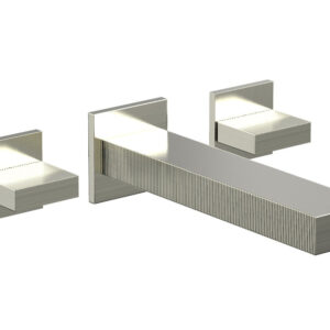 Phylrich STRIA Wall Lavatory Set Blade Handles 291-11 – Satin Nickel