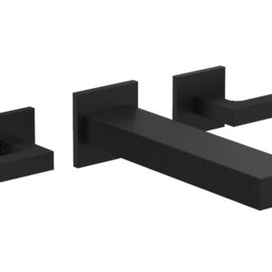 Phylrich STRIA Wall Lavatory Set 291-12 – Matte Black