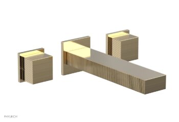 Phylrich STRIA Wall Lavatory Set 291-14 - Satin Brass