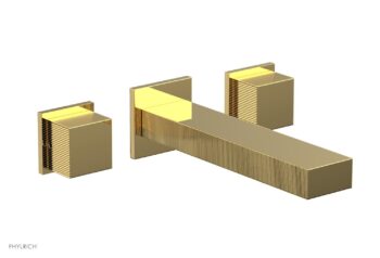 Phylrich STRIA Wall Lavatory Set 291-14 - Polished Gold