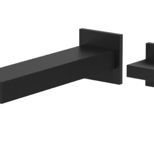 Phylrich STRIA – Single Handle Wall Lavatory Set – Blade Handle 291-17 – Matte Black