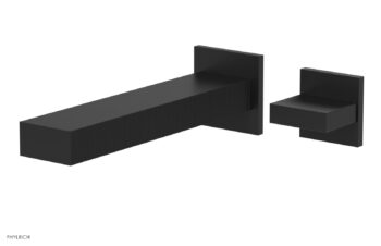 Phylrich STRIA - Single Handle Wall Lavatory Set - Blade Handle 291-17 - Matte Black