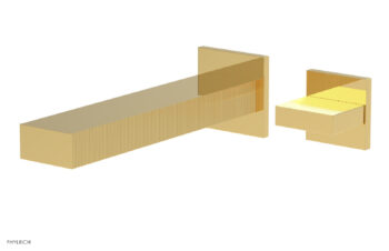 Phylrich STRIA - Single Handle Wall Lavatory Set - Blade Handle 291-17 - Polished Gold